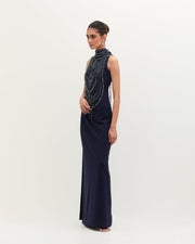Navy Mala Gown