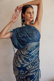 Azure Sari Dress