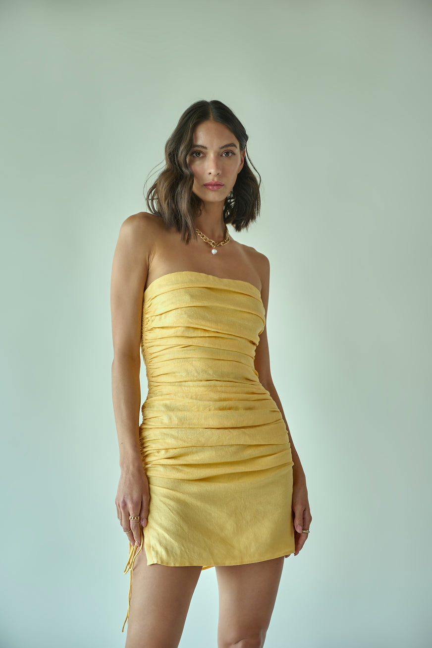  Roma Women's Vinyl Mini Dress with Zipper Closure