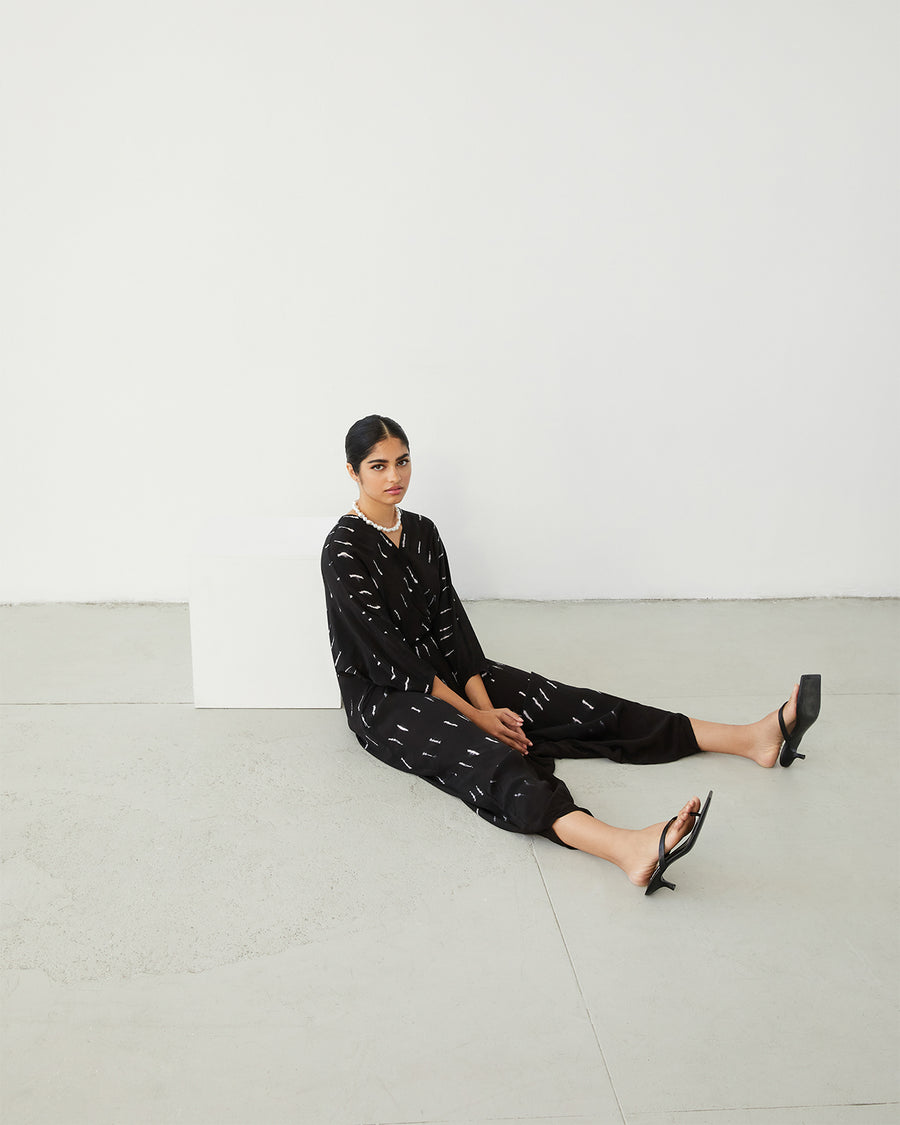 RAINDROP SHIBORI JUMPSUIT